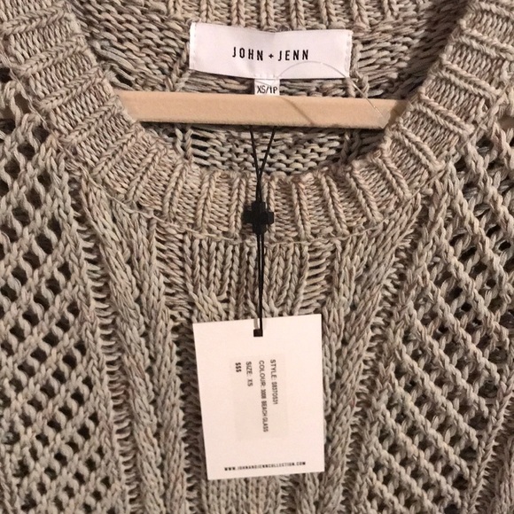 NWT John and Jenn cableknit sweater - Picture 2 of 6